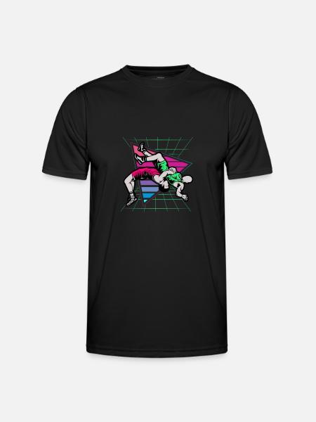 Lutte, Lutteur, 2021, - T-shirt sport Homme - noir