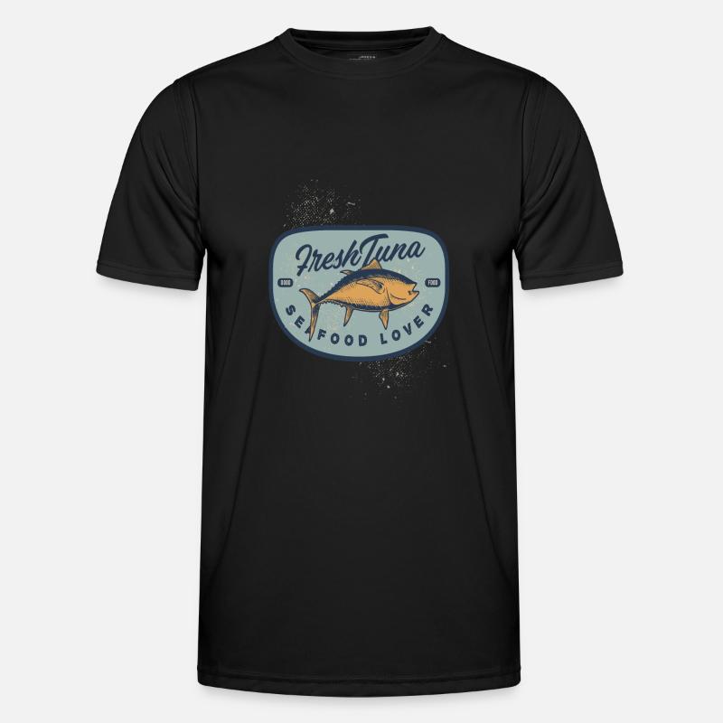 Frischer Thunfisch Tuna Seafood - Männer Funktions-T-Shirt - Schwarz