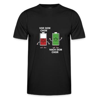 Nach dem Chor - Männer Funktions-T-Shirt - Schwarz - Vorne - AI Model Male 178 dark (178cm)