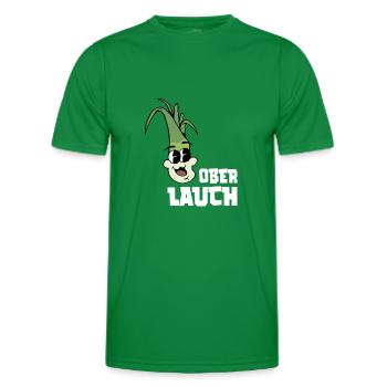 Ober Lauch - Fitness Gym Lauch Witz - Männer Funktions-T-Shirt - Kelly Green - Vorne - AI Model Male 178 dark (178cm)