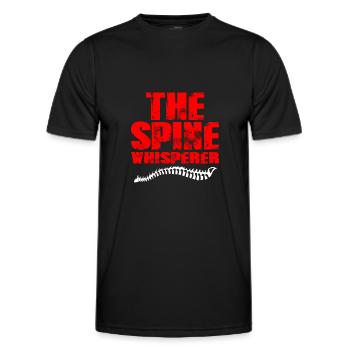 physiotherapist - Men's Functional T-Shirt - black - Front - AI Model Male 178 dark (178cm)