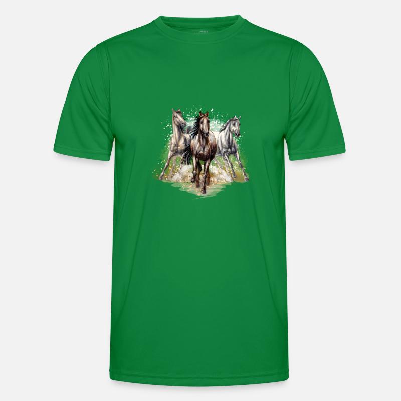 horses Men's Functional T-Shirt
