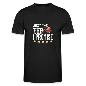 TATTOO-KÜNSTLER INKING TATTOOS : the Tip I promise - Männer Funktions-T-Shirt - Schwarz - Vorne - AI Model Male 178 dark (178cm)