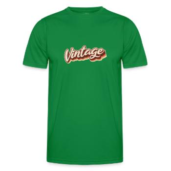 Vintage - Männer Funktions-T-Shirt - Kelly Green - Vorne - AI Model Male 178 dark (178cm)