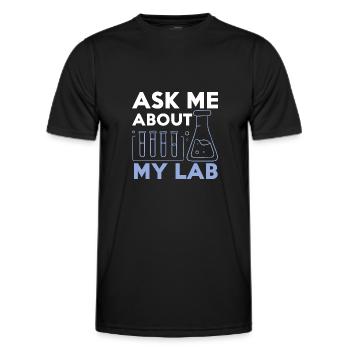 Chemical Chemist Chemical Laboratory Chemikant - Men's Functional T-Shirt - black - Front - AI Model Male 178 dark (178cm)