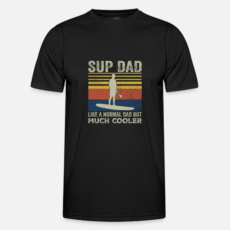 SUP Stand Up Paddle Dad Dad Retro Men's Functional T-Shirt
