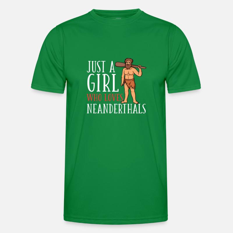 Neanderthal Test Caveman Humans Men's Functional T-Shirt