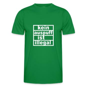 Moped Design für einen Mopedfahrer - Männer Funktions-T-Shirt - Kelly Green - Vorne - AI Model Male 178 dark (178cm)