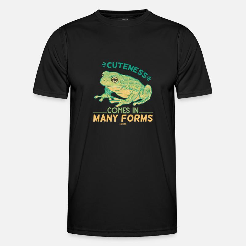 cute frog kids toad - Men's Functional T-Shirt - black