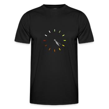 Clock Time Marijuana Stoner - Männer Funktions-T-Shirt - Schwarz - Vorne - AI Model Male 178 dark (178cm)