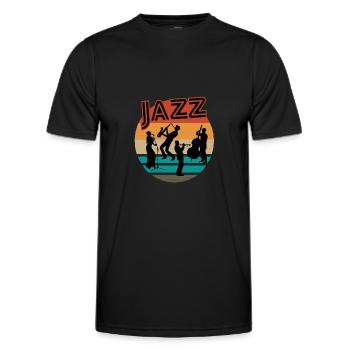 Jazz Ensemble - T-shirt sport Homme - noir - Devant - AI Model Male 178 dark (178cm)