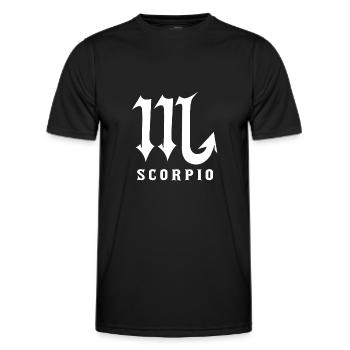 Sternzeichen Skorpion - Männer Funktions-T-Shirt - Schwarz - Vorne - AI Model Male 178 dark (178cm)