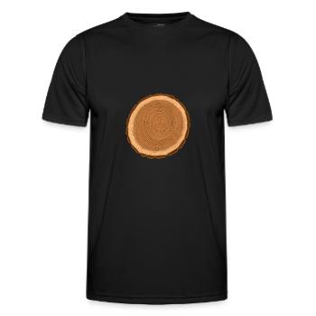 Tronçonneuse bois Tronçonneuse Scie à moteur Forestier forestier - T-shirt sport Homme - noir - Devant - AI Model Male 178 dark (178cm)