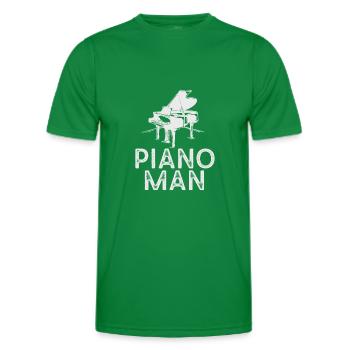 Piano teacher Musical instrument composer - Men's Functional T-Shirt - kelly green - Front - AI Model Male 178 dark (178cm)