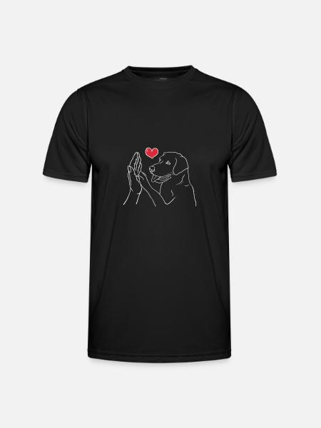 Labrador Hundeliebe Hundebesitzer Geschenk - Männer Funktions-T-Shirt - Schwarz