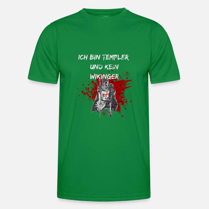 Ich bin Templer und kein Wikinger Männer Funktions-T-Shirt