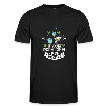 Jardin jardin jardin cadeau - T-shirt sport Homme - noir - Devant - AI Model Male 178 dark (178cm)