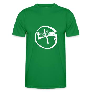 Geocaching motif - T-shirt sport Homme - vert - Devant - AI Model Male 178 dark (178cm)
