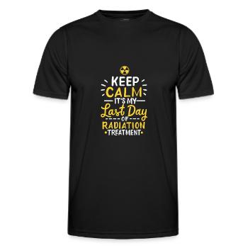Chemotherapie Chemo Krebs Radiologie Strahlen - Männer Funktions-T-Shirt - Schwarz - Vorne - AI Model Male 178 dark (178cm)