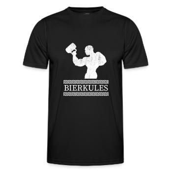 Herren Bierkules Biercules - Männer Funktions-T-Shirt - Schwarz - Vorne - AI Model Male 178 dark (178cm)
