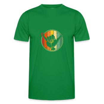 Surf Shaka, Surf-Design - Männer Funktions-T-Shirt - Kelly Green - Vorne - AI Model Male 178 dark (178cm)
