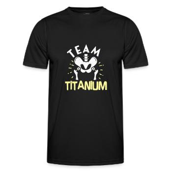 Hip Replacement Hip Surgery Post-OP Rehab Poison - T-shirt sport Homme - noir - Devant - AI Model Male 178 dark (178cm)