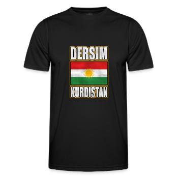 Dersim Kurdistan, Kurdistan Flag, Kurdish Flag - T-shirt sport Homme - noir - Devant - AI Model Male 178 dark (178cm)