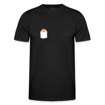 Lesbian Pride - Men's Functional T-Shirt - black - Front - AI Model Male 178 dark (178cm)