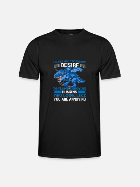 Dragon Dragons Dragons Lover Gift - Men's Functional T-Shirt - black