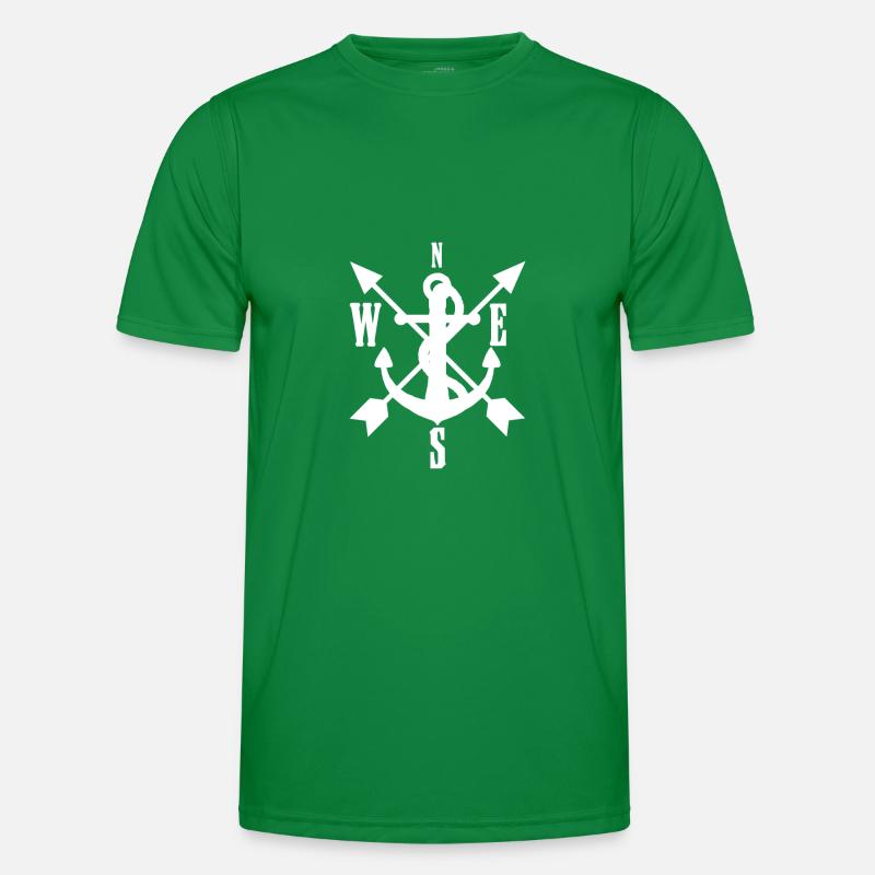 Anker See Geschenk Nordsee Spruch Männer Funktions-T-Shirt