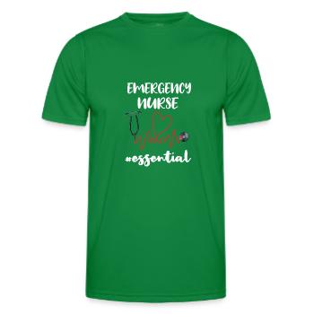 Infirmière infirmière aux urgences - T-shirt sport Homme - vert - Devant - AI Model Male 178 dark (178cm)