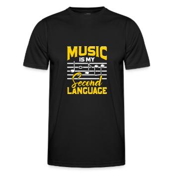 Musik Musiker Musikschule Musiklehrer Geschenk - Männer Funktions-T-Shirt - Schwarz - Vorne - AI Model Male 178 dark (178cm)