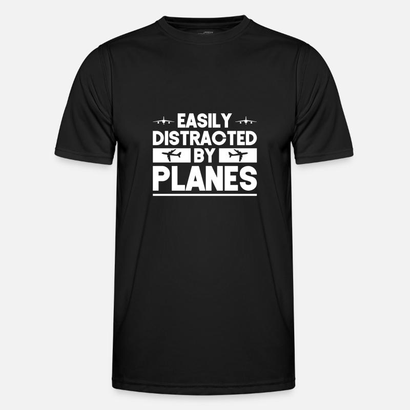 Flugzeuge Flugzeug Pilot Geschenk - Männer Funktions-T-Shirt - Schwarz