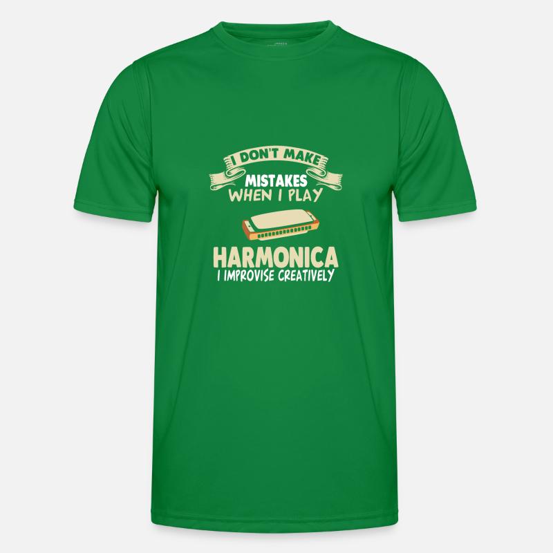 Harmonica Harmonica Chord Harmonica Harmonica Men's Functional T-Shirt