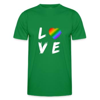 Love Sort Transgender LGBT Droits cadeaux - T-shirt sport Homme - vert - Devant - AI Model Male 178 dark (178cm)
