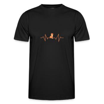 Fuchs Waldtiere - Männer Funktions-T-Shirt - Schwarz - Vorne - AI Model Male 178 dark (178cm)