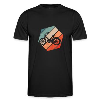 Moped Moped Vintage Moped Driver Moped Lover 2 stroke - Men's Functional T-Shirt - black - Front - AI Model Male 178 dark (178cm)