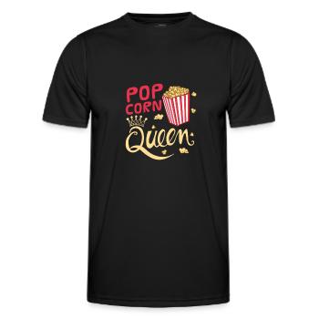 Popcorn - Männer Funktions-T-Shirt - Schwarz - Vorne - AI Model Male 178 dark (178cm)
