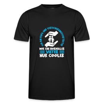 Versicherung Versicherungsvertreter Berater - Männer Funktions-T-Shirt - Schwarz - Vorne - AI Model Male 178 dark (178cm)