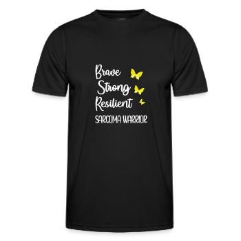 Weichteilsarkom Kämpfer Weichteiltumor Krebs Tumor - Männer Funktions-T-Shirt - Schwarz - Vorne - AI Model Male 178 dark (178cm)