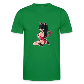 Waifu Manga Otaku Cosplayer Anime - Männer Funktions-T-Shirt - Kelly Green - Vorne - AI Model Male 178 dark (178cm)