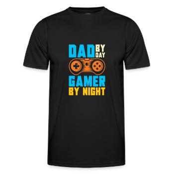 Gamer Gaming Jeux vidéo Jeux vidéo - T-shirt sport Homme - noir - Devant - AI Model Male 178 dark (178cm)