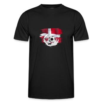 Dänmark Football Danmark fodbold - T-shirt sport Homme - noir - Devant - AI Model Male 178 dark (178cm)