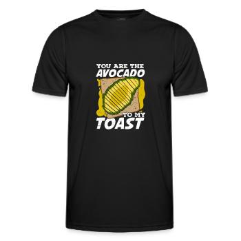 Avocat partenariat amour couple cadeau - T-shirt sport Homme - noir - Devant - AI Model Male 178 dark (178cm)