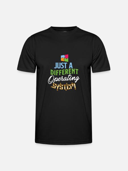 Autisme-Conscience Maladie de l’autisme - T-shirt sport Homme - noir