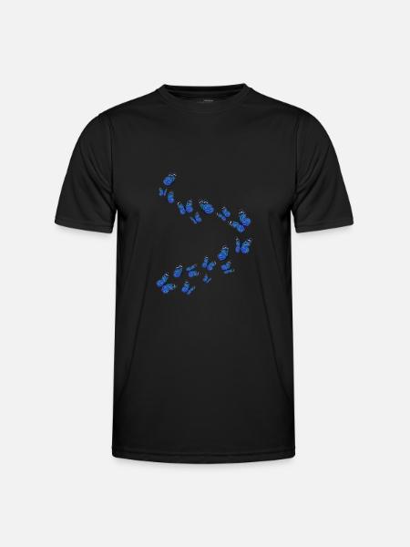 Girl Beautiful Butterfly - Men's Functional T-Shirt - black