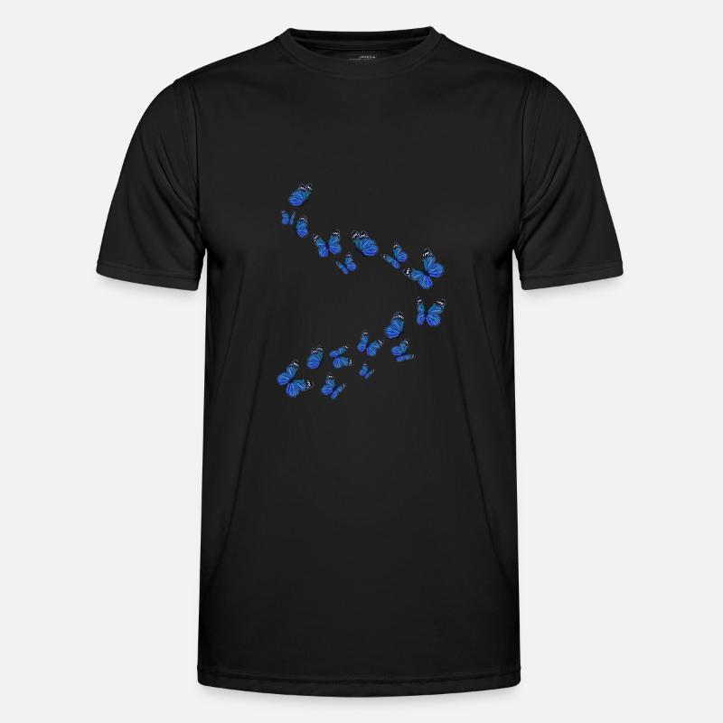 Mädchen Schöner Schmetterling Männer Funktions-T-Shirt