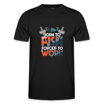 Pêche pêche - T-shirt sport Homme - noir - Devant - AI Model Male 178 dark (178cm)