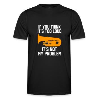 Tuba Tuba Tuba Spieler Geschenk - Männer Funktions-T-Shirt - Schwarz - Vorne - AI Model Male 178 dark (178cm)
