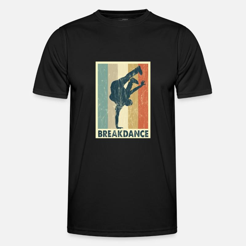 Breakdance - Männer Funktions-T-Shirt - Schwarz